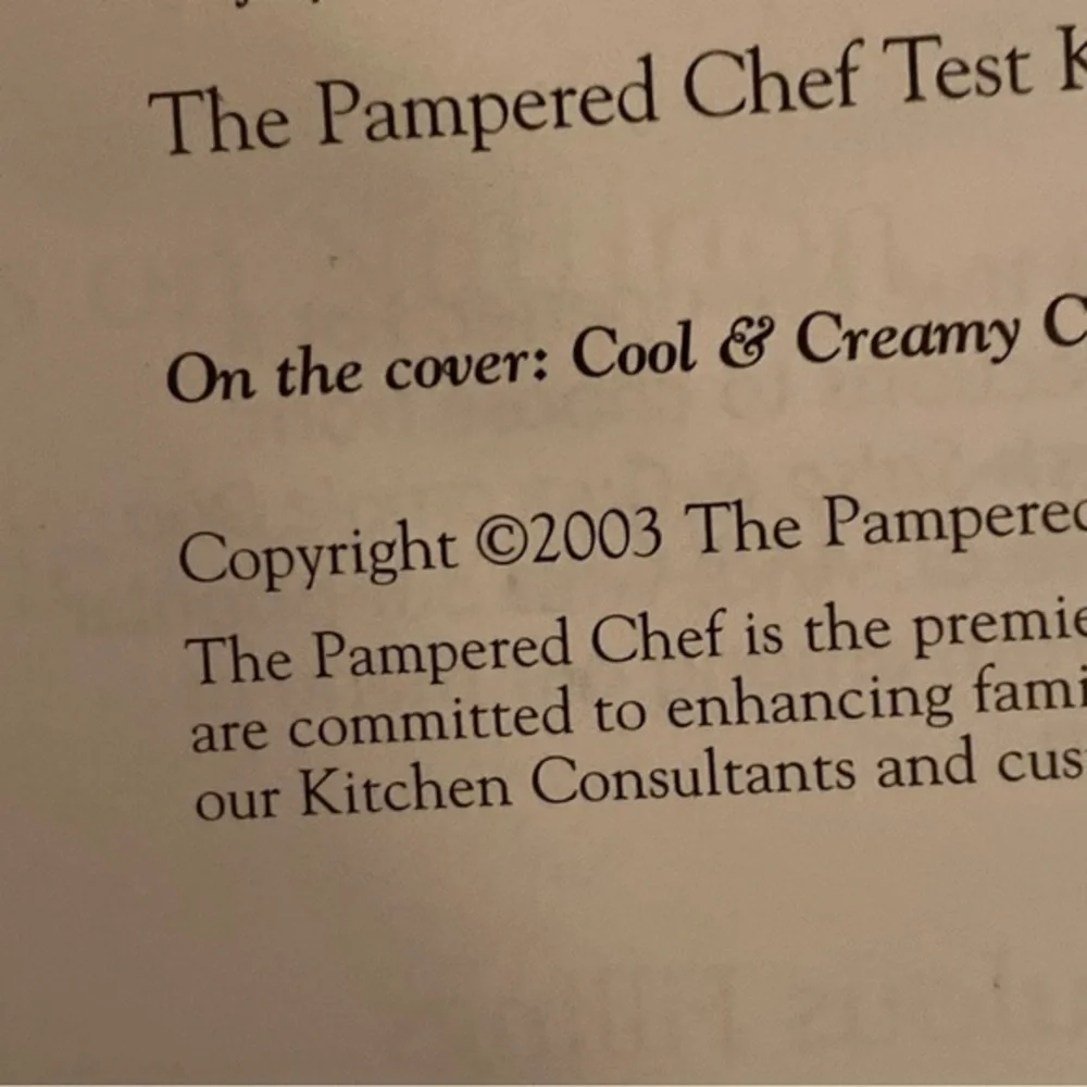 The Pampered Chief Cook Book (All The Best) From‎ Our Kitchen To Your